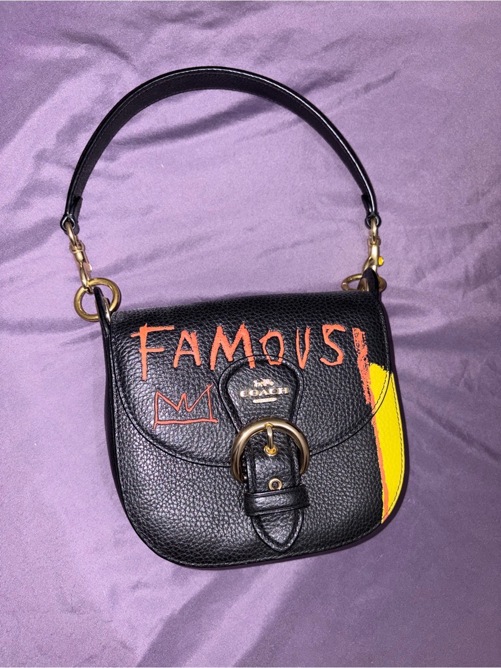 Limited edition Coach x Jean-Michel Basquiat Cleo 17